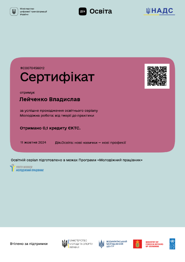 Молодіжна робота: від теорії до практики