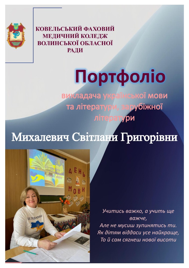 Портфоліо педагогічної діяльності у міжатестаційний період 2020-2024 н.р.