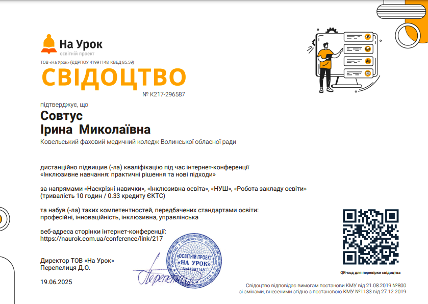 Інклюзивне навчання: практичні рішення та нові підходи.
