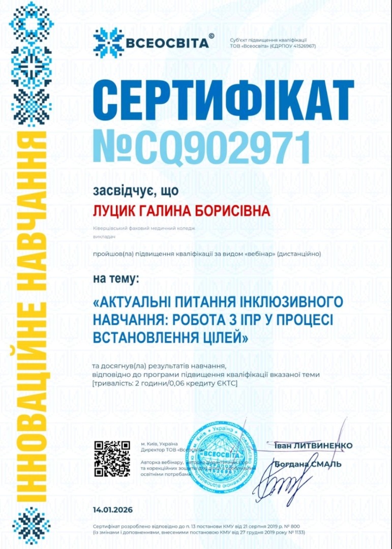 Актуальні питання інклюзивного навчання: робота з ІПР у процесі встановлення цілей