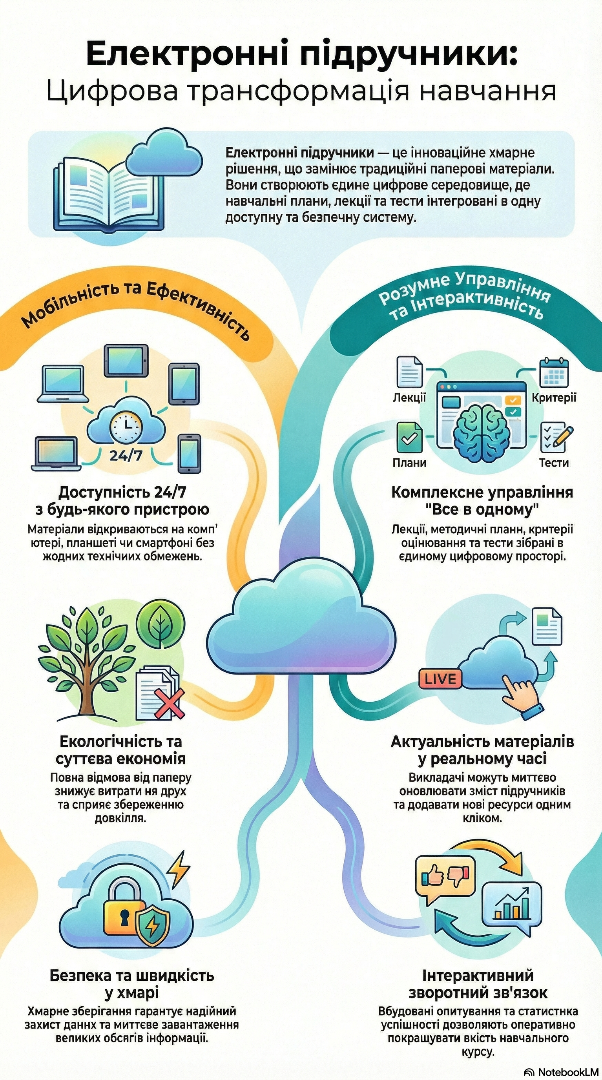 Цифрові підручники у хмарі: майбутнє освіти, яке вже доступне сьогодні