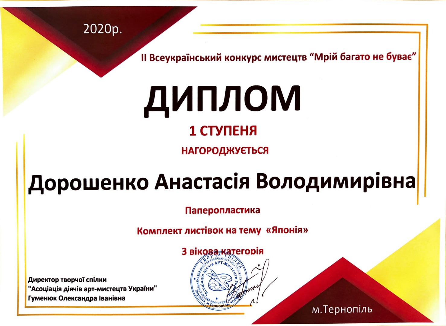 ІІ Всеукраїнський конкурс мистецтв "Мрій багато не буває"