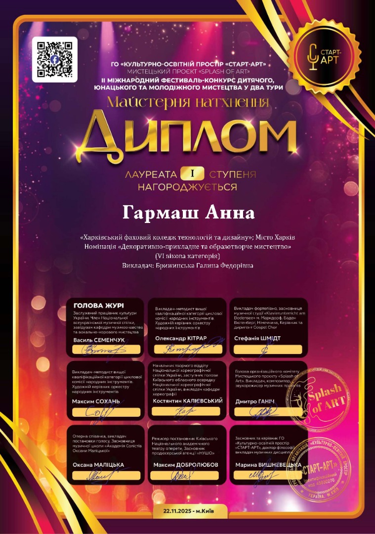 ІІ Міжнародний фестиваль-конкурс дитячого, юнацького та молодіжного мистецтва «МАЙСТЕРНЯ НАТХНЕННЯ»